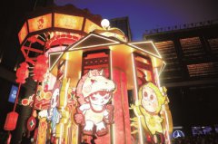 豫园灯会经典年味潮流年味，六大灯区全景点亮