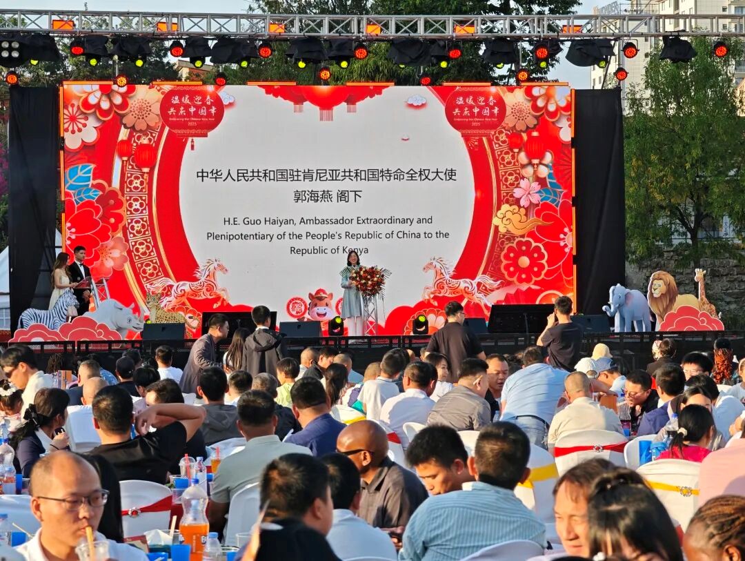 中国驻肯尼亚大使郭海燕致辞。主办方供图