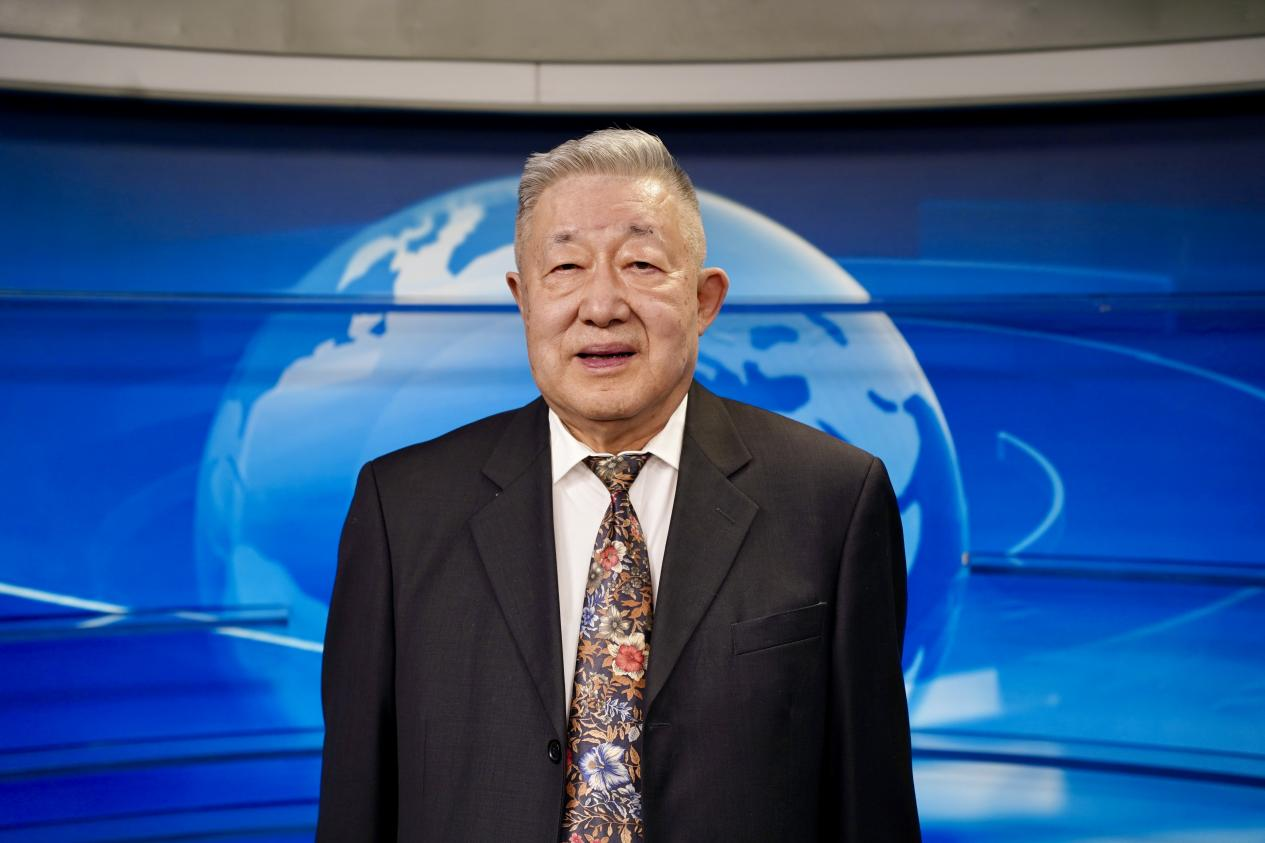 中国工程院院士王浩做客《人民会客厅》栏目。人民网 谢欣良摄